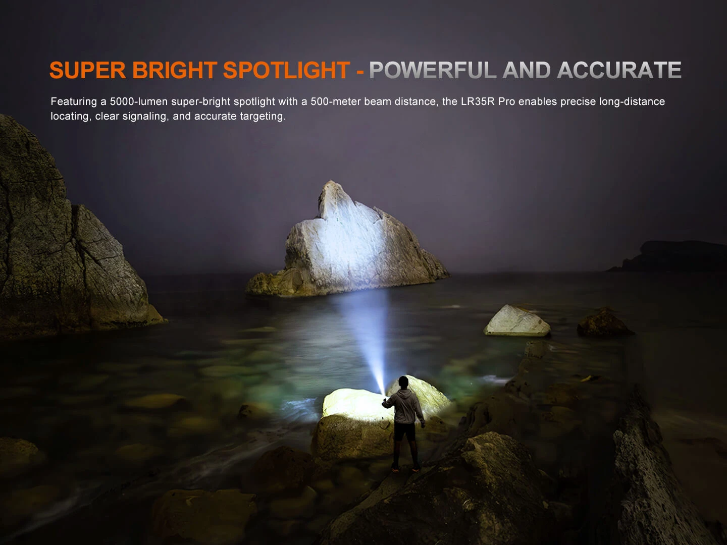 Fenix LR35R PRO Rechargeable Palm-Sized Searchlight 5 Fenix LR35R PRO Rechargeable Palm-Sized Searchlight - Image 5