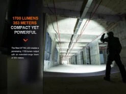 Fenix PD35R Compact Rechargeable Tactical Flashlight 21 Fenix PD35R Compact Rechargeable Tactical Flashlight -Fenix Shop Fenix PD35R Compact Flashlight distance