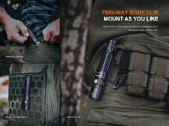 Fenix PD36R V2 Tactical LED Flashlight - Texas Flag Cerakote Finish 27 Fenix PD36R V2 Tactical LED Flashlight - Texas Flag Cerakote Finish -Fenix Shop Fenix PD36R V2 compact tactical flashlight clip