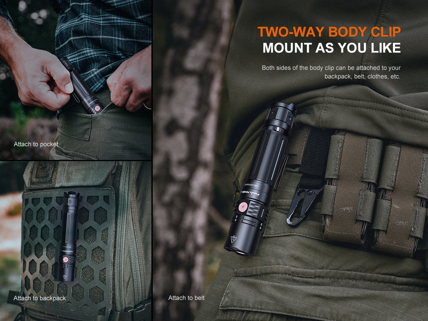 Fenix PD36R V2 Tactical LED Flashlight - Texas Flag Cerakote Finish 8 Fenix PD36R V2 Tactical LED Flashlight - Texas Flag Cerakote Finish - Image 8