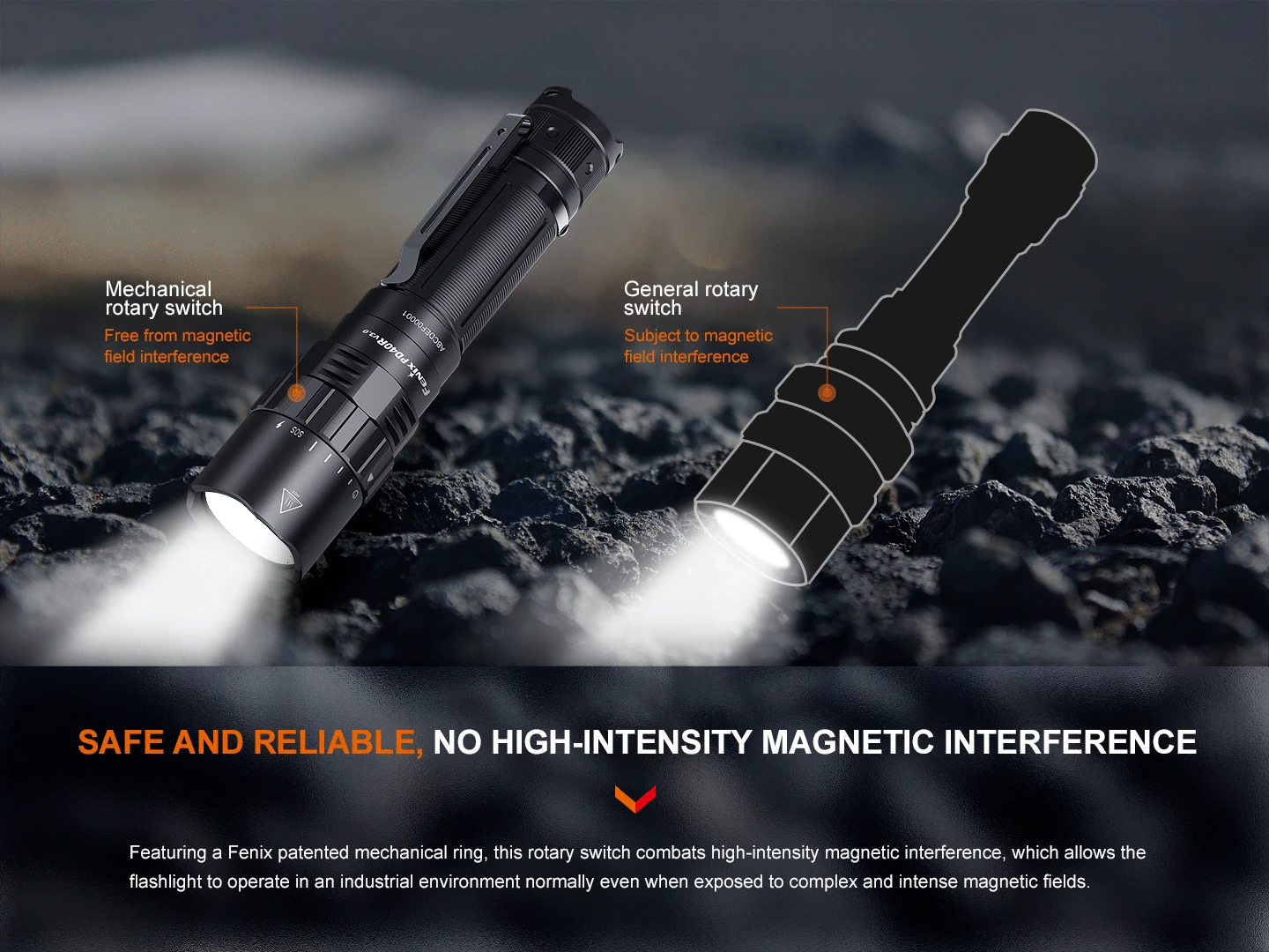 Fenix PD40R V3 Rechargeable Flashlight 12 Fenix PD40R V3 Rechargeable Flashlight - Image 12