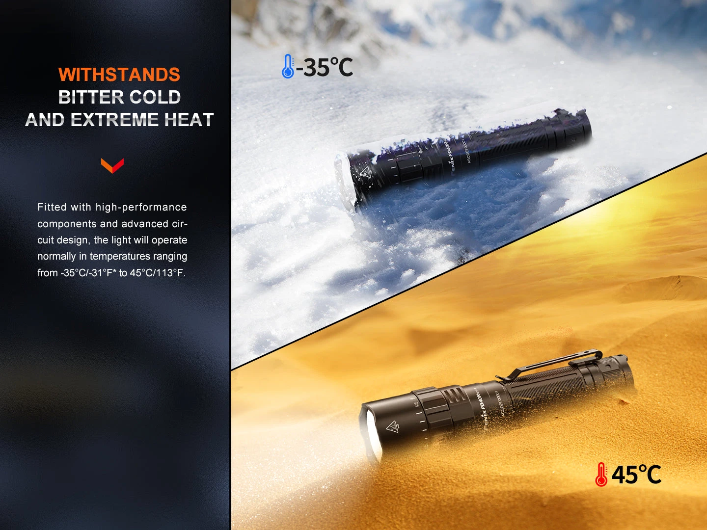 Fenix PD40R V3 Rechargeable Flashlight 13 Fenix PD40R V3 Rechargeable Flashlight - Image 13