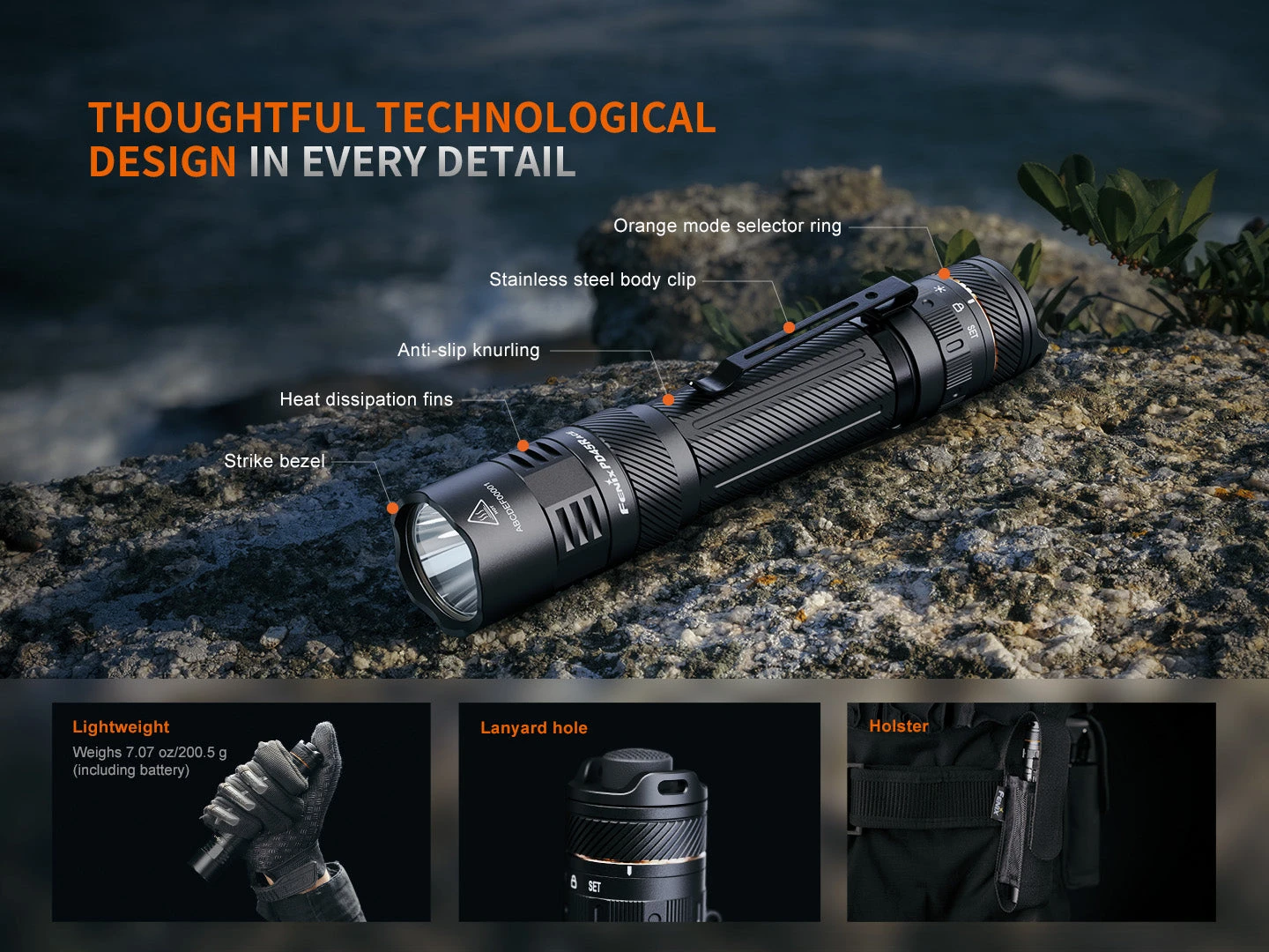 Fenix PD45R ACE Multi-Mode Tactical Flashlight 2 Fenix PD45R ACE Multi-Mode Tactical Flashlight - Image 2