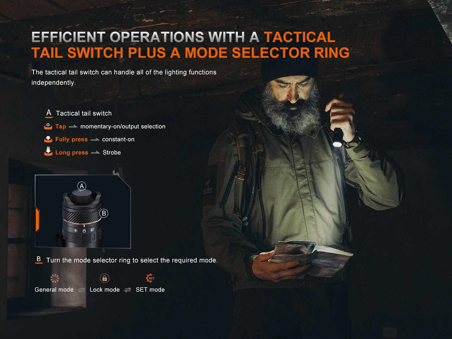 Fenix PD45R ACE Multi-Mode Tactical Flashlight 5 Fenix PD45R ACE Multi-Mode Tactical Flashlight - Image 5