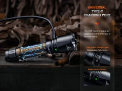 Fenix TK11R Compact Tactical Flashlight -Fenix Shop Fenix TK11R compact tactical flashlight charging