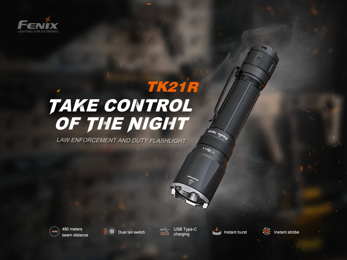 Fenix TK21R Duty Flashlight 3 Fenix TK21R Duty Flashlight - Image 3