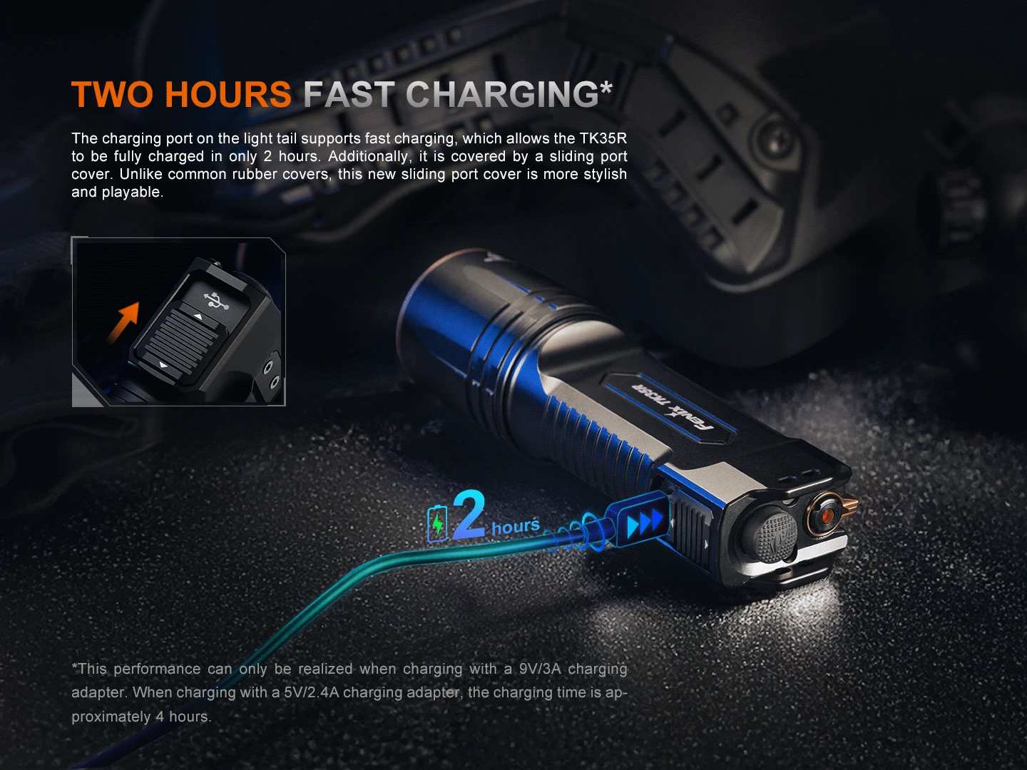 Fenix TK35R Rechargeable High-Performance Tactical Flashlight With UV Output 9 Fenix TK35R Rechargeable High-Performance Tactical Flashlight With UV Output - Image 9