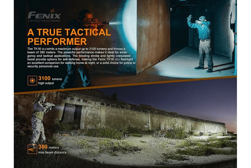 Fenix TK16 V2.0 Tactical Flashlight - 3100 Lumens 5 Fenix TK16 V2.0 Tactical Flashlight - 3100 Lumens - Image 5