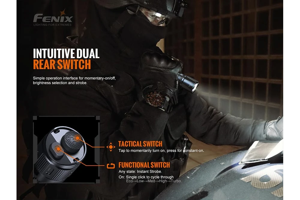 Fenix TK20R V2.0 Rechargeable Flashlight With FREE T5 Tactical Pen (optional) 4 Fenix TK20R V2.0 Rechargeable Flashlight With FREE T5 Tactical Pen (optional) - Image 4