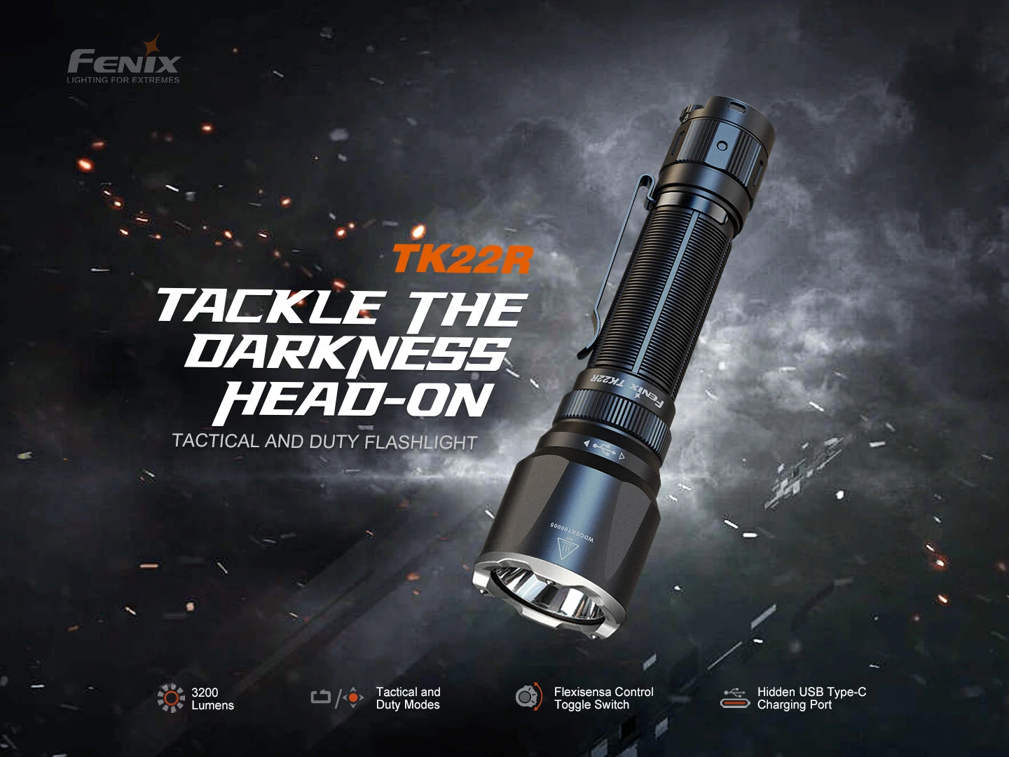 Fenix TK22R Rechargeable Tactical & Duty Flashlight 3 Fenix TK22R Rechargeable Tactical & Duty Flashlight - Image 3