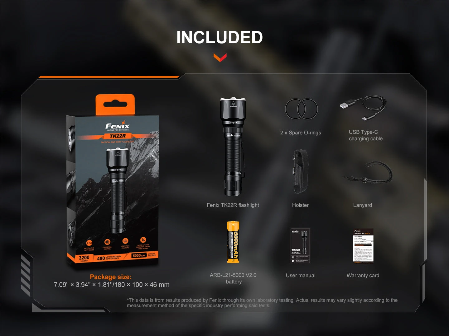 Fenix TK22R Rechargeable Tactical & Duty Flashlight 18 Fenix TK22R Rechargeable Tactical & Duty Flashlight - Image 18