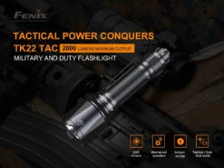 Fenix TK22 TAC Tactical Flashlight - 2800 Lumens 22 Fenix TK22 TAC Tactical Flashlight - 2800 Lumens -Fenix Shop TK22TAC E 01