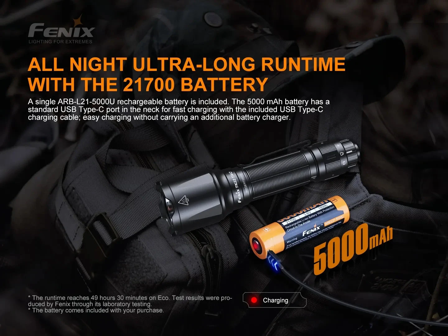 Fenix TK22 TAC Tactical Flashlight - 2800 Lumens 10 Fenix TK22 TAC Tactical Flashlight - 2800 Lumens - Image 10
