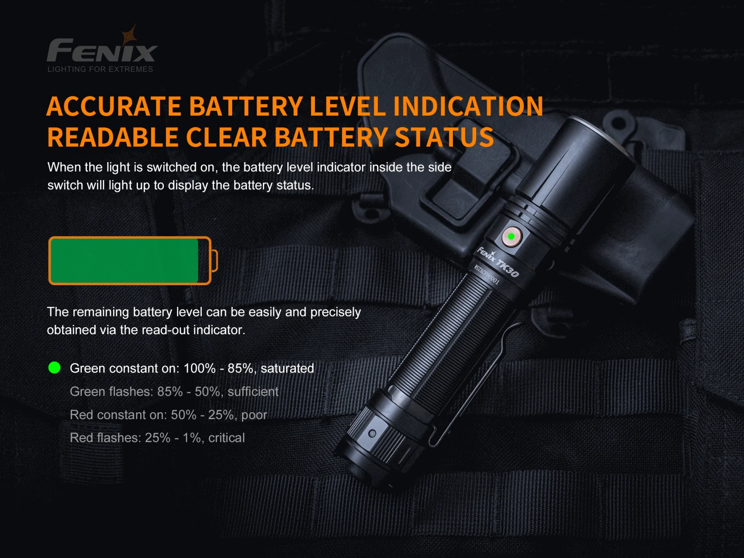 Fenix TK30 White Laser LED Flashlight 8 Fenix TK30 White Laser LED Flashlight - Image 8