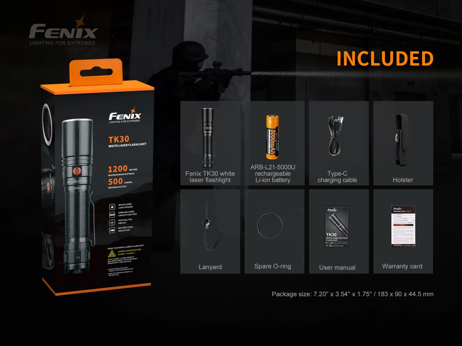 Fenix TK30 White Laser LED Flashlight 15 Fenix TK30 White Laser LED Flashlight - Image 15