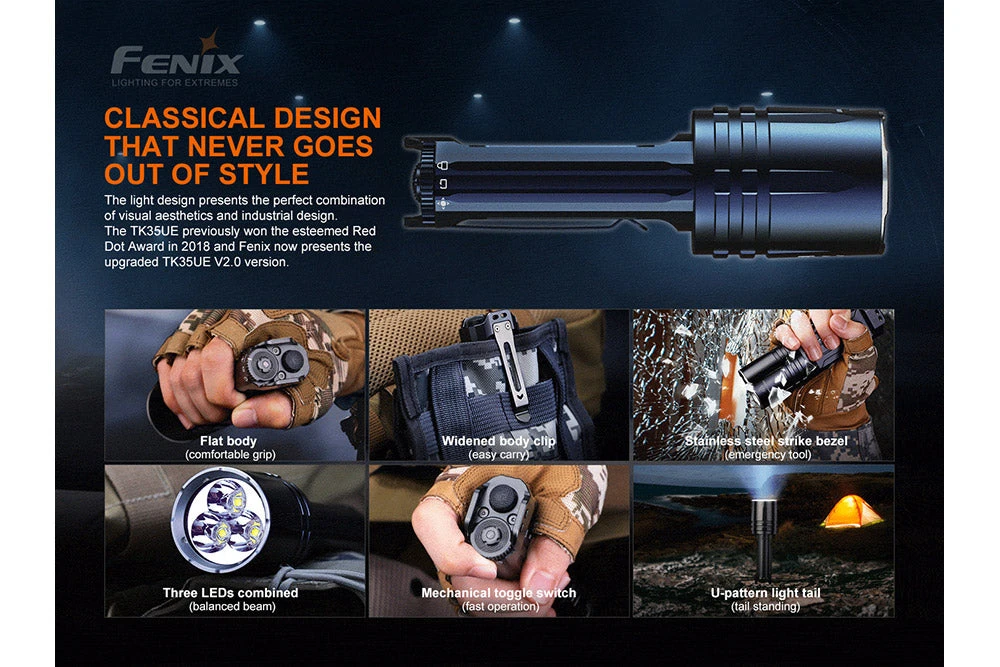 Fenix TK35UE V2.0 Flashlight - 5000 Lumens 9 Fenix TK35UE V2.0 Flashlight - 5000 Lumens - Image 9