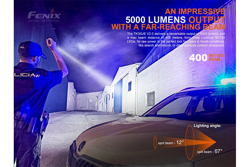 Fenix TK35UE V2.0 Flashlight - 5000 Lumens 2 Fenix TK35UE V2.0 Flashlight - 5000 Lumens - Image 2