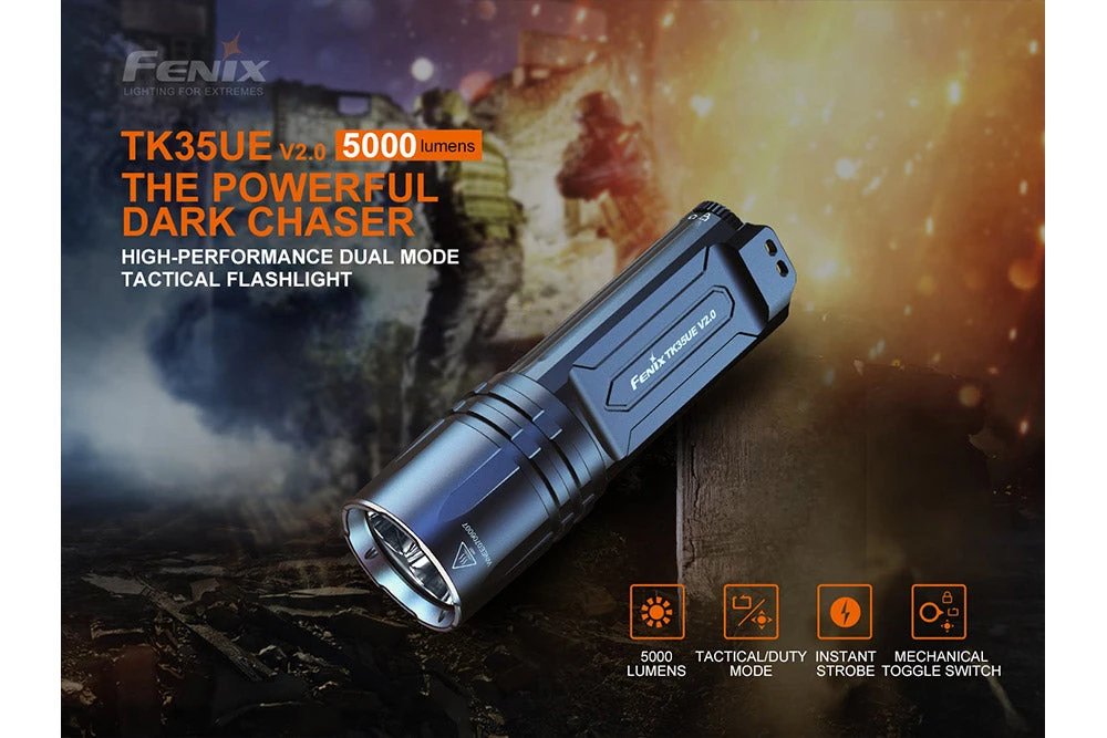 Fenix TK35UE V2 + 18650 Batteries And Charger Bundle 11 Fenix TK35UE V2 + 18650 Batteries And Charger Bundle - Image 11