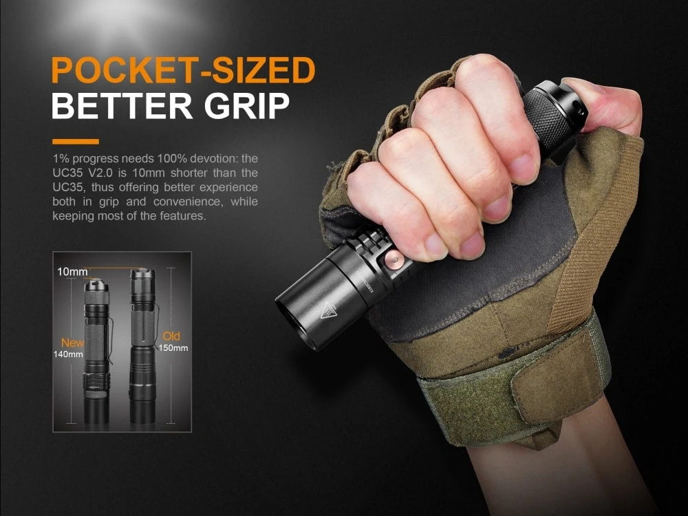 Fenix UC35 V2.0 LED Rechargeable EDC Flashlight 2 Fenix UC35 V2.0 LED Rechargeable EDC Flashlight - Image 2