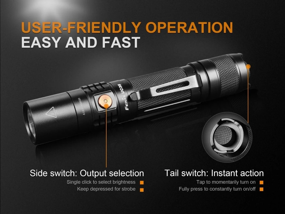 Fenix UC35 V2.0 LED Rechargeable EDC Flashlight 10 Fenix UC35 V2.0 LED Rechargeable EDC Flashlight - Image 10