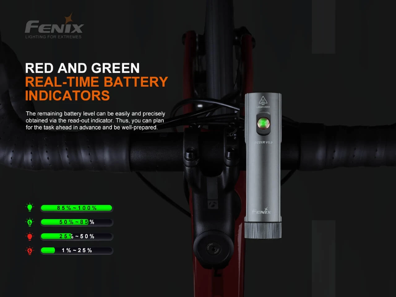 Fenix BC21R V3.0 LED Bike Light - Discontinued 6 Fenix BC21R V3.0 LED Bike Light - Discontinued - Image 6