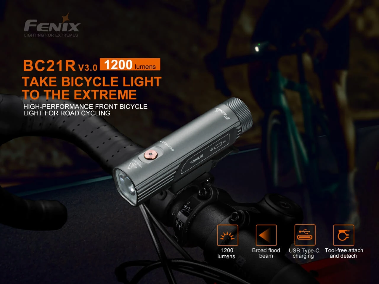 Fenix BC21R V3.0 LED Bike Light - Discontinued 2 Fenix BC21R V3.0 LED Bike Light - Discontinued - Image 2
